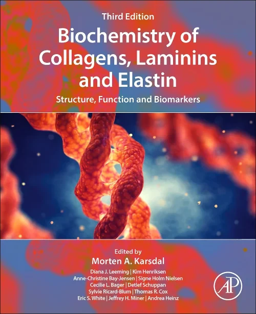 Coperta cărții "Biochemistry of Collagens, Laminins and Elastin" de autor necunoscut