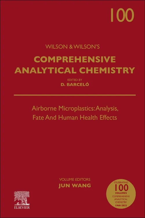 Coperta cărții "Airborne Microplastics: Analysis, Fate and Human Health Effects" de autor necunoscut