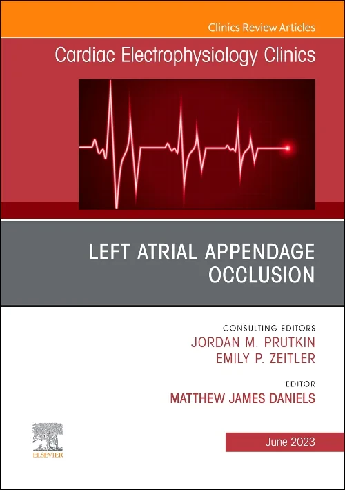 Coperta cărții "Left Atrial Appendage Occlusion, An Issue of Cardiac Electrophysiology Clinics" de autor necunoscut