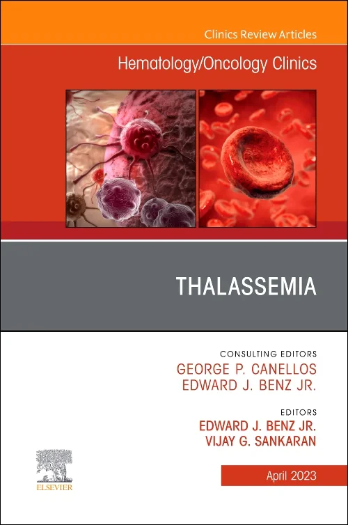 Coperta cărții "Thalassemia, An Issue of Hematology/Oncology Clinics of North America" de autor necunoscut