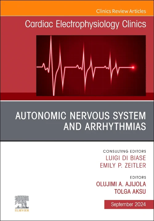 Coperta cărții "Autonomic Nervous System and Arrhythmias, An Issue of Cardiac Electrophysiology Clinics" de autor necunoscut