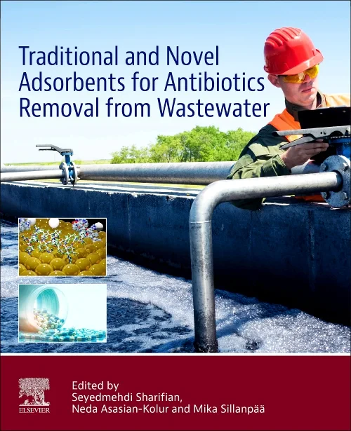 Coperta cărții "Traditional and Novel Adsorbents for Antibiotics Removal from Wastewater" de autor necunoscut
