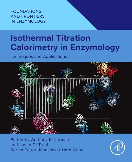 Coperta cărții "Isothermal Titration Calorimetry in Enzymology" de autor necunoscut