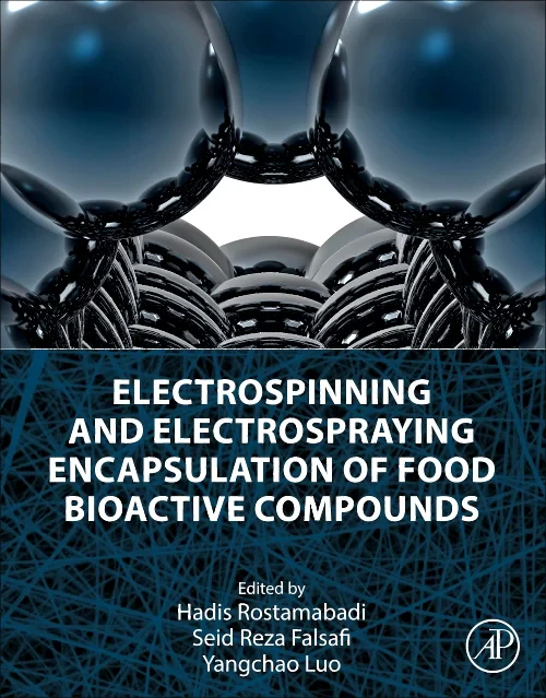 Coperta cărții "Electrospinning and Electrospraying Encapsulation of Food Bioactive Compounds" de autor necunoscut