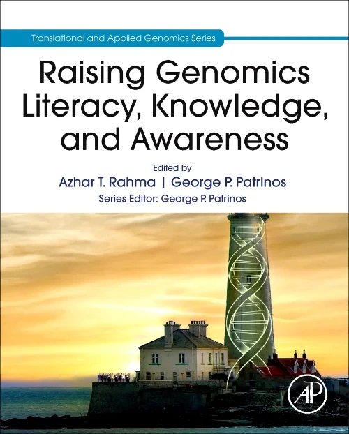 Coperta cărții "Raising Genomics Literacy, Knowledge, and Awareness" de autor necunoscut
