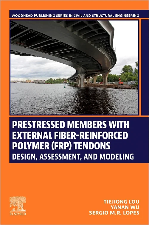 Coperta cărții "Prestressed Members with External Fiber-Reinforced Polymer (FRP) Tendons" de autor necunoscut