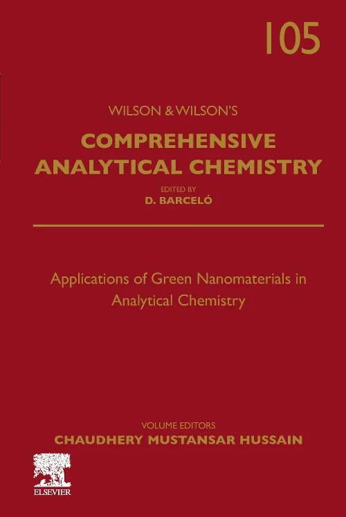 Coperta cărții "Applications of Green Nanomaterials in Analytical Chemistry" de autor necunoscut
