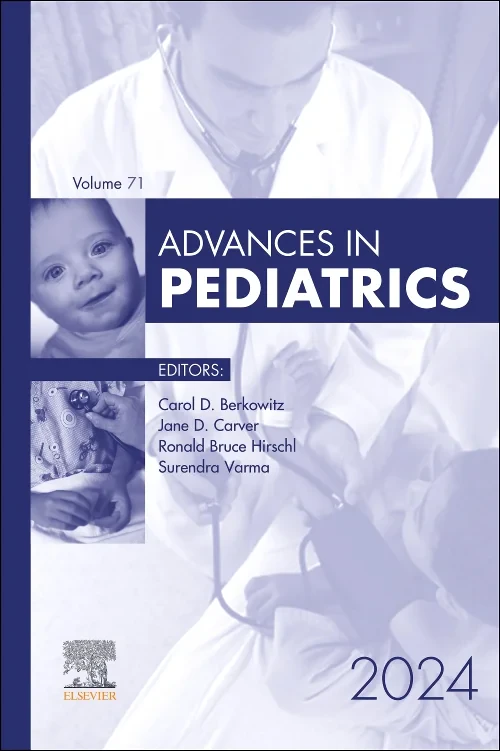 Coperta cărții "Advances in Pediatrics, 2024" de autor necunoscut