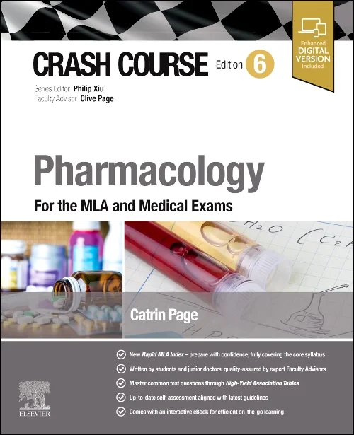 Coperta cărții "Crash Course Pharmacology" de autor necunoscut