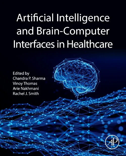 Coperta cărții "Artificial Intelligence and Brain-Computer Interfaces in Healthcare" de autor necunoscut