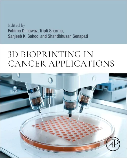 Coperta cărții "3D Bioprinting in Cancer Applications" de autor necunoscut