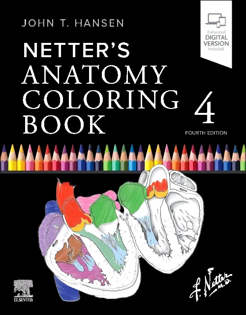 Coperta cărții "Netter&#039;s Anatomy Coloring Book" de autor necunoscut