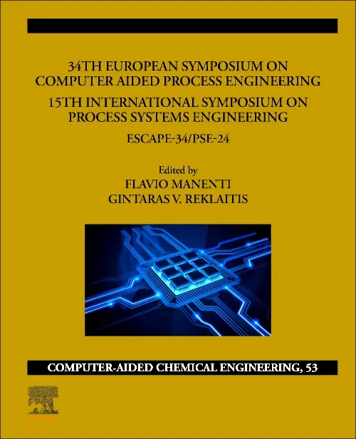 Coperta cărții "34th European Symposium on Computer Aided Process Engineering /15th International Symposium on Process Systems Engineering" de autor necunoscut