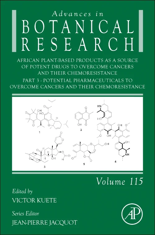 Coperta cărții "African Plant-Based Products as a Source of Potent Drugs to Overcome Cancers and their Chemoresistance" de autor necunoscut