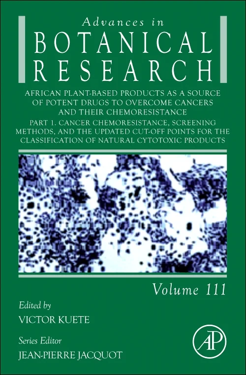 Coperta cărții "African Plant-Based Products as a Source of Potent Drugs to Overcome Cancers and their Chemoresistance" de autor necunoscut