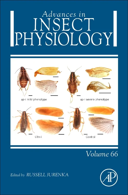 Coperta cărții "Advances in Insect Physiology" de autor necunoscut