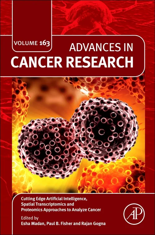 Coperta cărții "Cutting Edge Artificial Intelligence, Spatial Transcriptomics and Proteomics Approaches to Analyze Cancer" de autor necunoscut