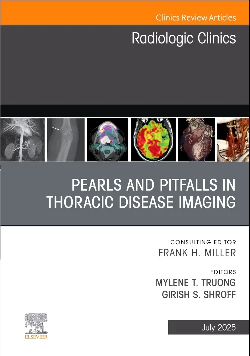 Coperta cărții "Pearls and Pitfalls in Thoracic Disease Imaging, An Issue of Radiologic Clinics of North America" de autor necunoscut