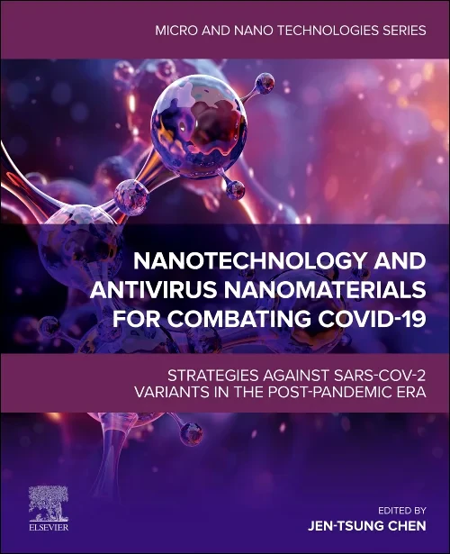 Coperta cărții "Nanotechnology and Antivirus Nanomaterials for Combating COVID-19" de autor necunoscut