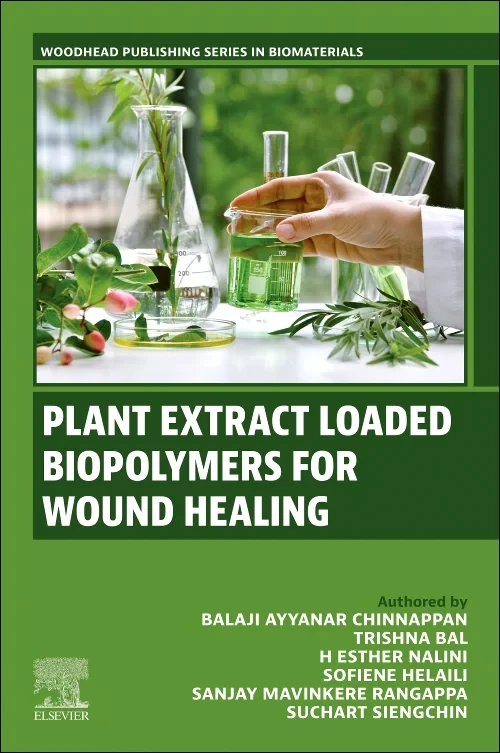Coperta cărții "Plant Extract Loaded Biopolymers For Wound Healing" de autor necunoscut
