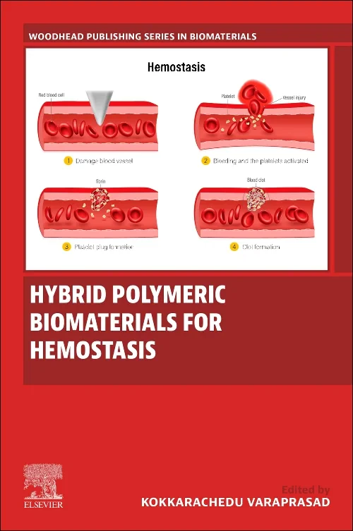 Coperta cărții "Hybrid Polymeric Biomaterials for Hemostasis" de autor necunoscut
