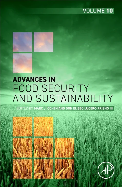 Coperta cărții "Advances in Food Security and Sustainability" de autor necunoscut