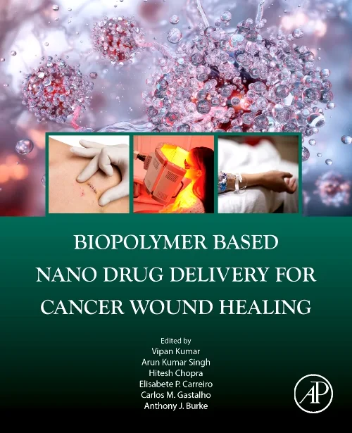 Coperta cărții "Biopolymer Based Nano Drug Delivery for Cancer Wound Healing" de autor necunoscut