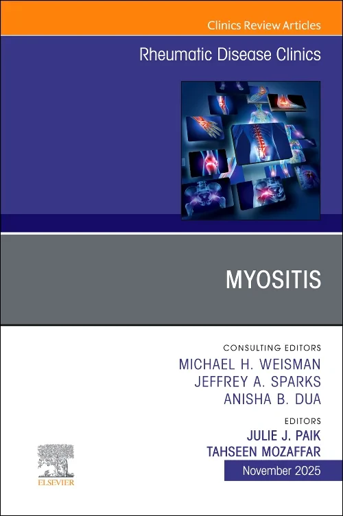 Coperta cărții "Myositis, An Issue of Rheumatic Disease Clinics of North America" de autor necunoscut