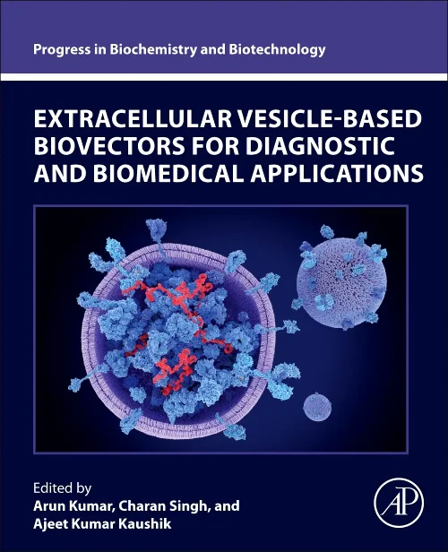 Coperta cărții "Extracellular Vesicle-Based Biovectors for Diagnostic and Biomedical Applications" de autor necunoscut