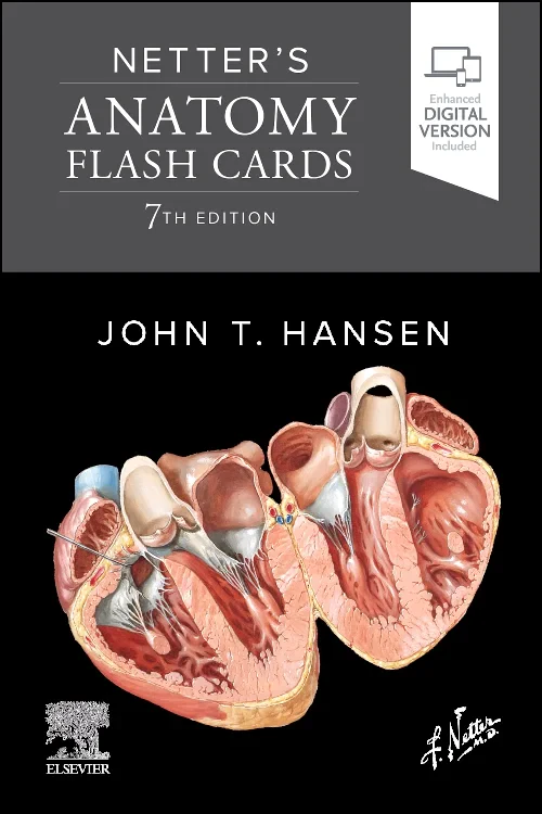 Coperta cărții "Netter&#039;s Anatomy Flash Cards" de autor necunoscut