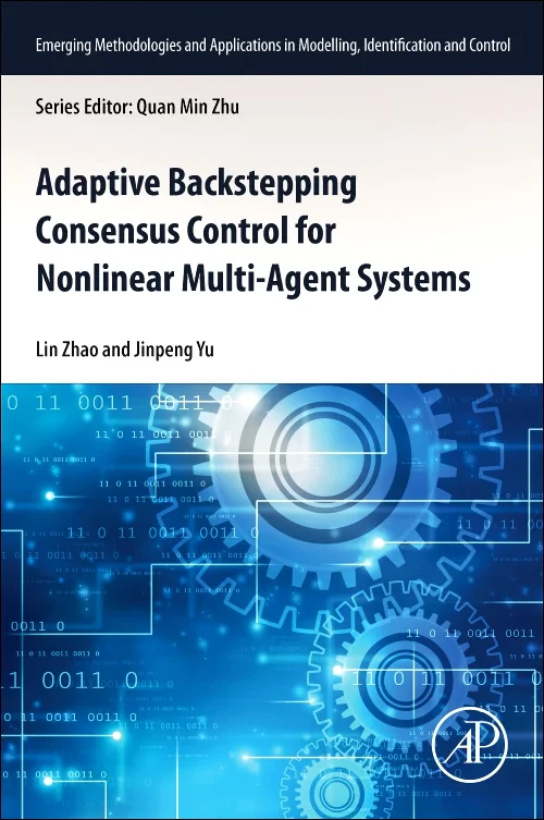 Coperta cărții "Adaptive Backstepping Consensus Control for Nonlinear Multi-Agent Systems" de autor necunoscut