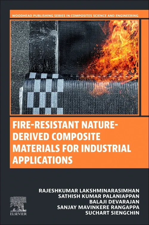 Coperta cărții "Fire-Resistant Nature-Derived Composite Materials for Industrial Applications" de autor necunoscut