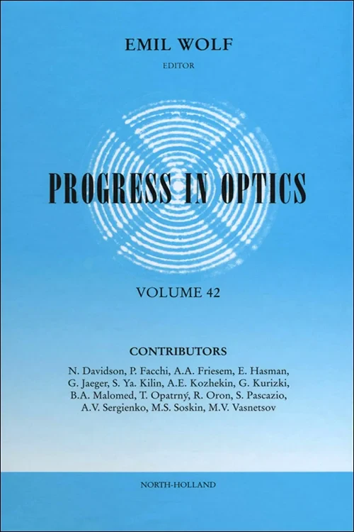 Coperta cărții "Progress in Optics" de autor necunoscut