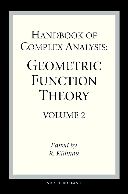 Coperta cărții "Handbook of Complex Analysis" de autor necunoscut