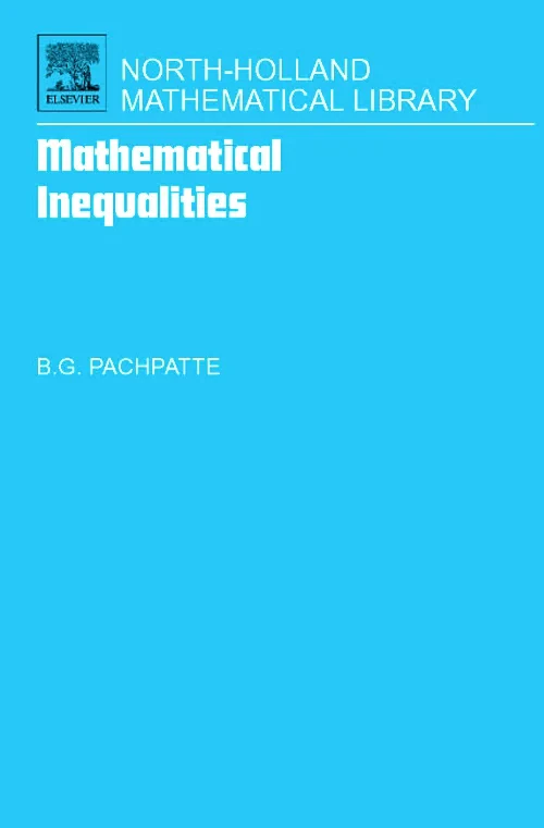 Coperta cărții "Mathematical Inequalities" de autor necunoscut