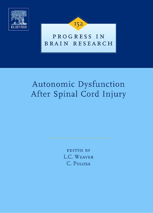 Coperta cărții "Autonomic Dysfunction After Spinal Cord Injury" de autor necunoscut