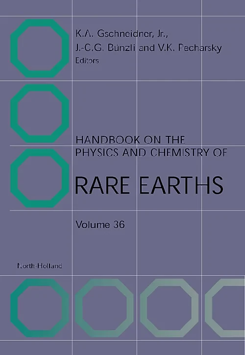 Coperta cărții "Handbook on the Physics and Chemistry of Rare Earths" de autor necunoscut