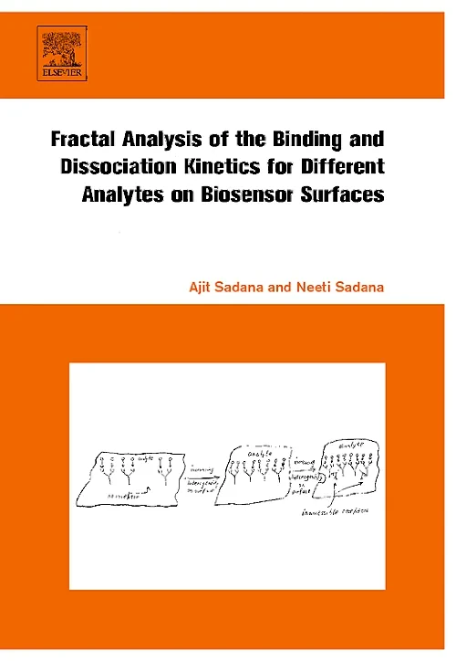 Coperta cărții "Fractal Analysis of the Binding and Dissociation Kinetics for Different Analytes on Biosensor Surfaces" de autor necunoscut