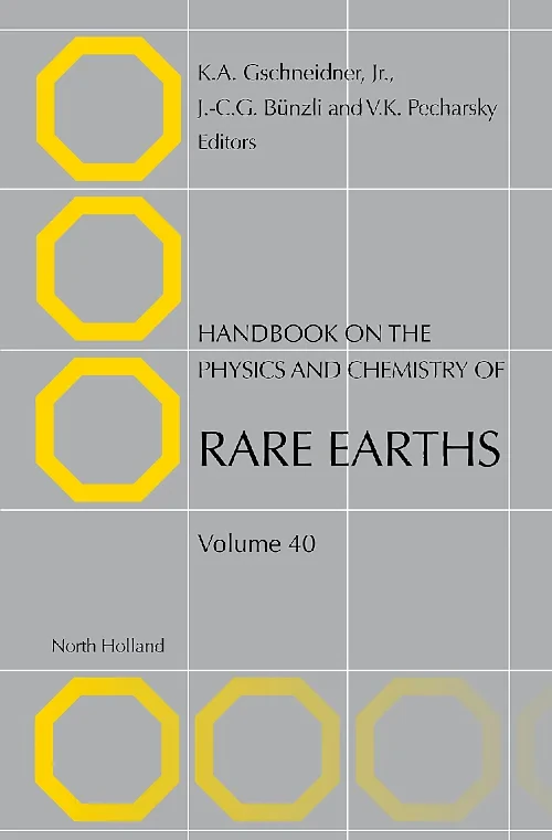 Coperta cărții "Handbook on the Physics and Chemistry of Rare Earths" de autor necunoscut