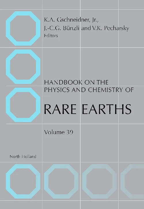 Coperta cărții "Handbook on the Physics and Chemistry of Rare Earths" de autor necunoscut
