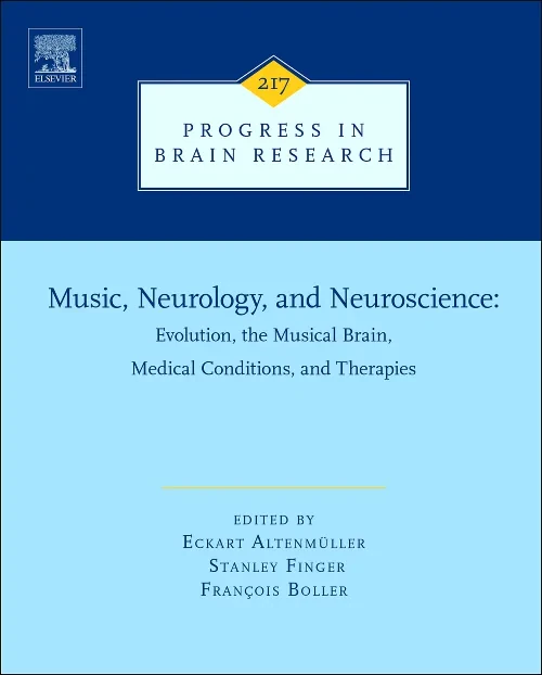 Coperta cărții "Music, Neurology, and Neuroscience: Evolution, the Musical Brain, Medical Conditions, and Therapies" de autor necunoscut