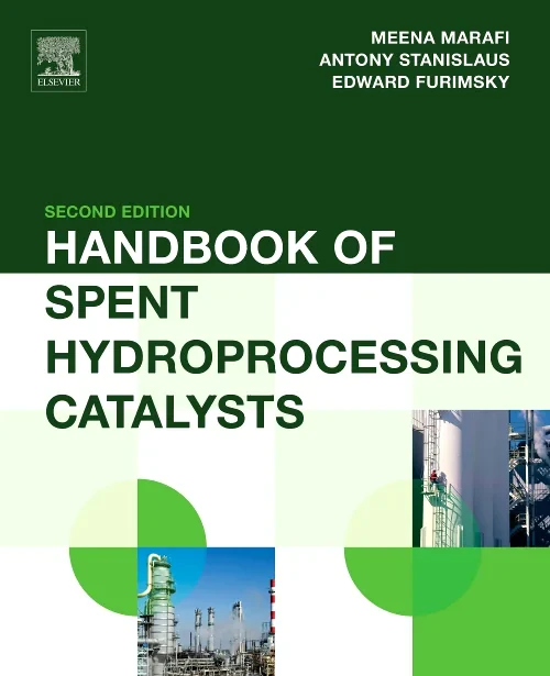 Coperta cărții "Handbook of Spent Hydroprocessing Catalysts" de autor necunoscut