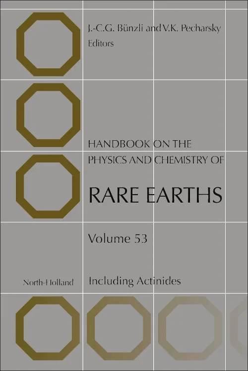 Coperta cărții "Handbook on the Physics and Chemistry of Rare Earths" de autor necunoscut