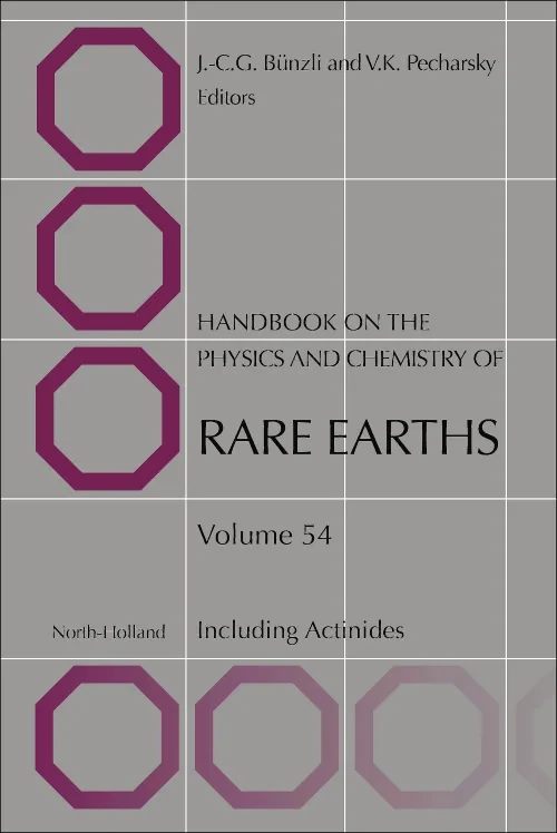 Coperta cărții "Handbook on the Physics and Chemistry of Rare Earths" de autor necunoscut