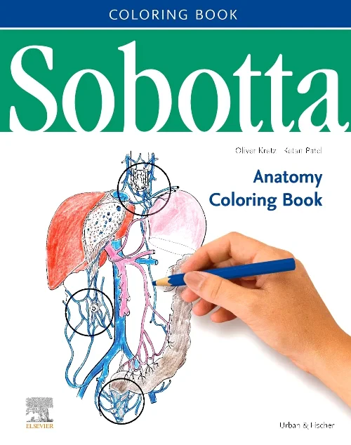 Coperta cărții "Sobotta Anatomy Coloring Book ENGLISCH/LATEIN" de autor necunoscut