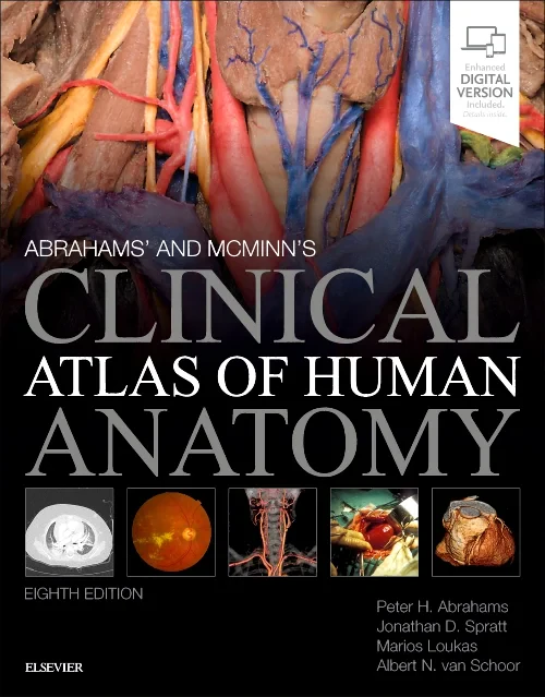 Coperta cărții "Abrahams&#039; and McMinn&#039;s Clinical Atlas of Human Anatomy" de autor necunoscut