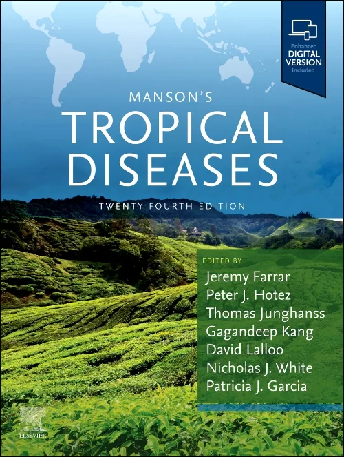 Coperta cărții "Manson&#039;s Tropical Diseases" de autor necunoscut