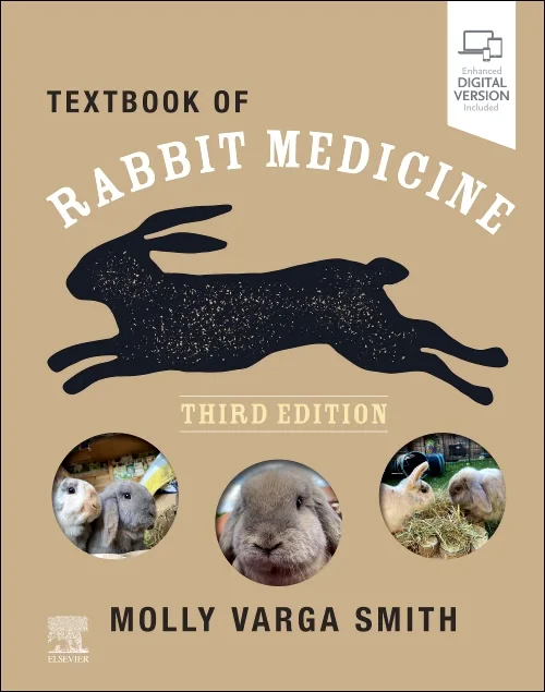 Coperta cărții "Textbook of Rabbit Medicine" de autor necunoscut