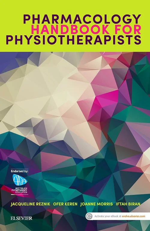 Coperta cărții "Pharmacology Handbook for Physiotherapists" de autor necunoscut