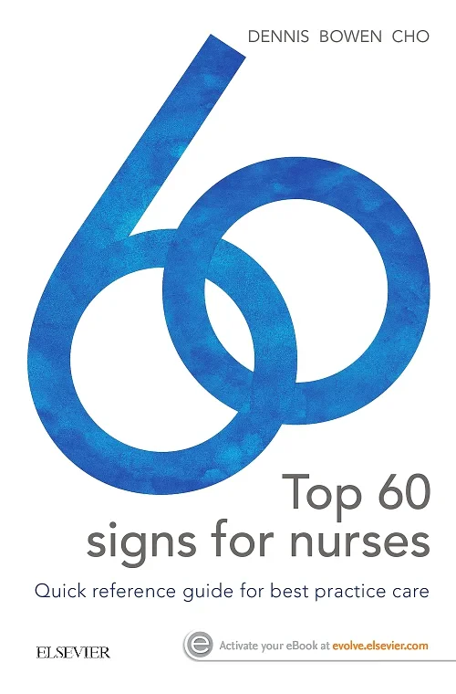 Coperta cărții "Top 60 signs for Nurses" de autor necunoscut